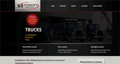 Desktop Screenshot of mathenytrucks.com