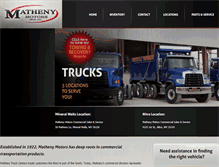 Tablet Screenshot of mathenytrucks.com